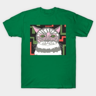 THE Cat With The Green Eyes Painting T-Shirt